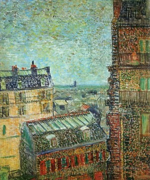 Vincent Van Gogh Painting - Vista de París desde la habitación de Vincent en la Rue Lepic Vincent van Gogh
